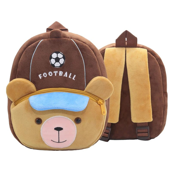Rucsac personalizat model Football bear (gradinita/cresa)